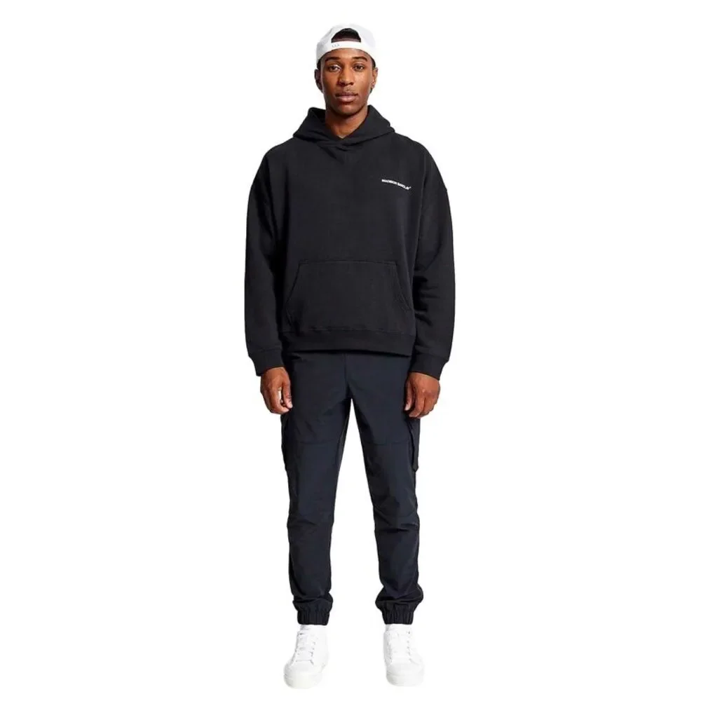 Madison Barclay Mens Relaxed Fit Hoodie / Black - Picture 5 of 5